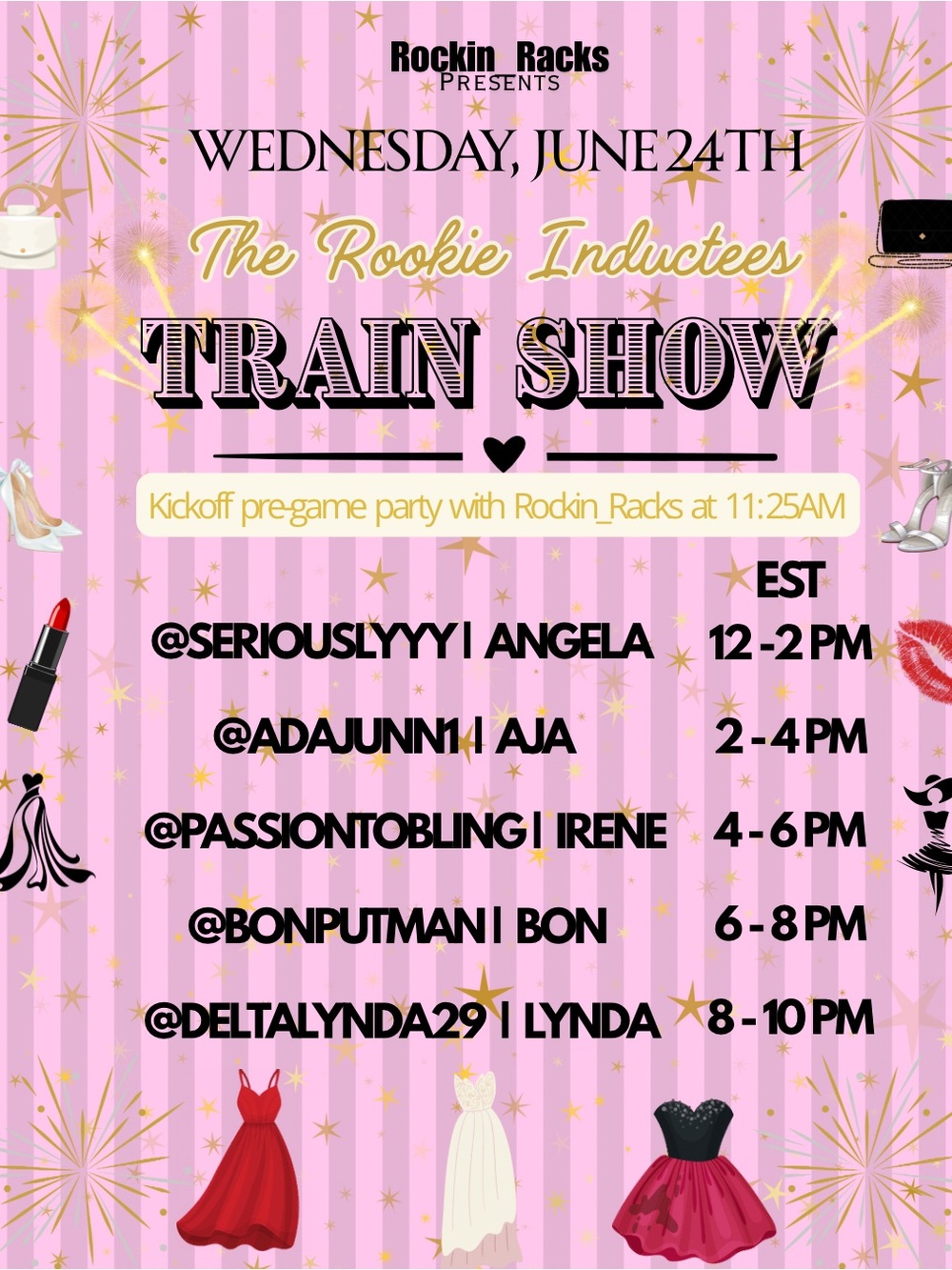 ✨The Rookie Train Show Wednesday, June 24th Kickoff @ 11:25AM EST✨
